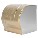 Toilet Paper Holder Golden Stainless Steel Waterproof Bathroom Roll Paper Rack for Bathroom - Front View
