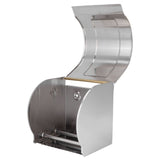 Toilet Paper Holder Golden Stainless Steel Waterproof Bathroom Roll Paper Rack for Bathroom - Rear View