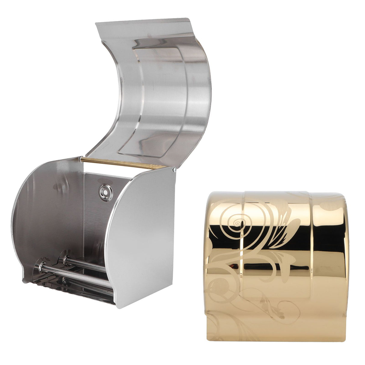 Toilet Paper Holder Golden Stainless Steel Waterproof Bathroom Roll Paper Rack for Bathroom