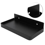 Bathroom Phone Holder Wall Mounted Thick Phone Storage Shelf Toilet Accessory 185x90mmBlack - Rear View