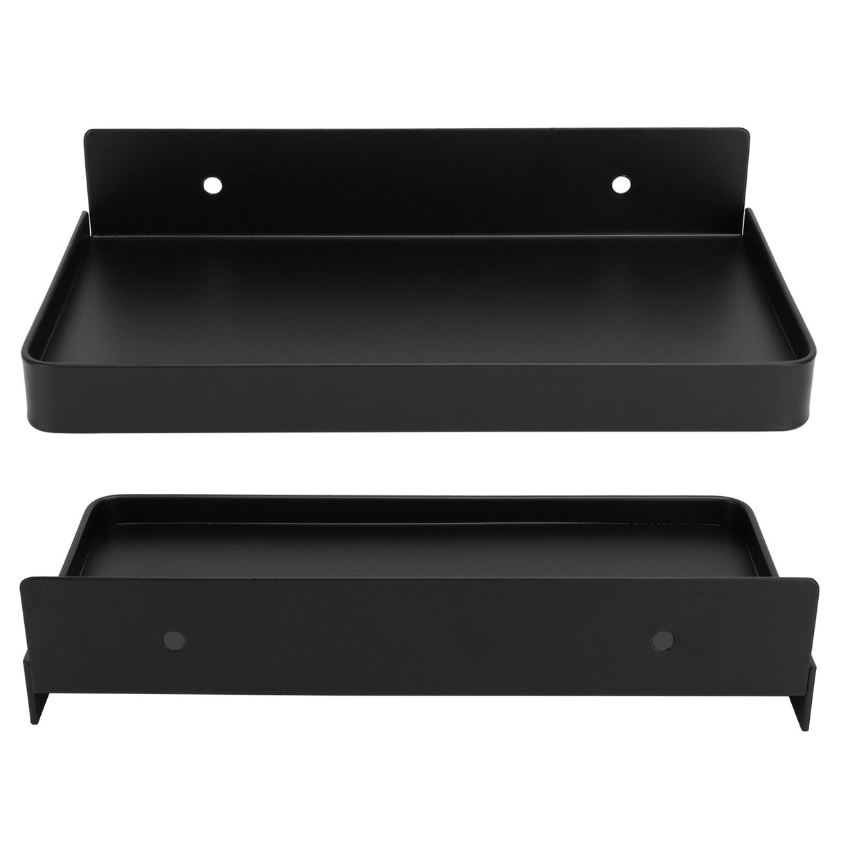 Bathroom Phone Holder Wall Mounted Thick Phone Storage Shelf Toilet Accessory 185x90mmBlack