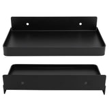 Bathroom Phone Holder Wall Mounted Thick Phone Storage Shelf Toilet Accessory 185x90mmBlack - Close-Up Angle