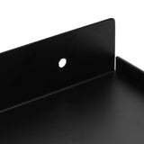 Bathroom Phone Holder Wall Mounted Thick Phone Storage Shelf Toilet Accessory 185x90mmBlack