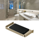 Bathroom Phone Holder Wall Mounted Thick Phone Storage Shelf Toilet Accessory 185x90mmGolden