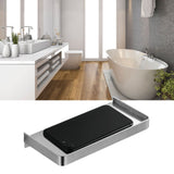 Bathroom Phone Holder Wall Mounted Thick Phone Storage Shelf Toilet Accessory 185x90mmBrushed - Extra Image