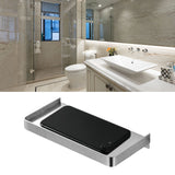 Bathroom Phone Holder Wall Mounted Thick Phone Storage Shelf Toilet Accessory 185x90mmBrushed - Extra Image