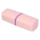 Portable Toothbrush Holder Toothbrush Storage Box Toothpaste Box for Indoor Outdoor Camping TravelPink - Side View