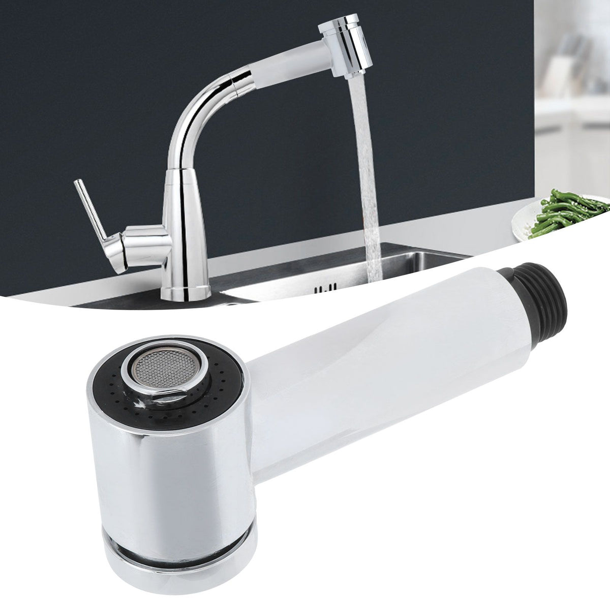 G1/2in Faucet Sprayer Suspension Kitchen Tap Spray Nozzle Head Bathroom Accessory