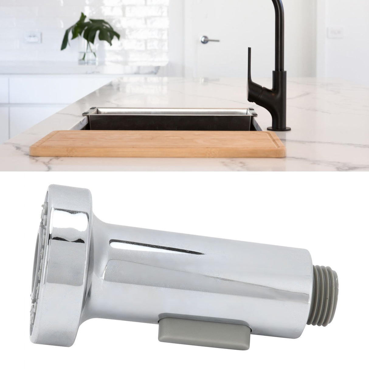 G1/2in Pull Out Faucet Nozzle Adjustable Washable Kitchen Tap Sprayer Head Accessory