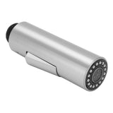 G1/2 Kitchen Tap Pull Out Spray Shower Head Replacement Plastic Nickel Brushed Faucet Accessory - Front View