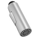 G1/2 Kitchen Tap Pull Out Spray Shower Head Replacement Plastic Nickel Brushed Faucet Accessory - Top-Down View