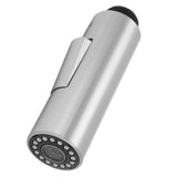 G1/2 Kitchen Tap Pull Out Spray Shower Head Replacement Plastic Nickel Brushed Faucet Accessory - 45-Degree Angle
