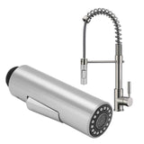 G1/2 Kitchen Tap Pull Out Spray Shower Head Replacement Plastic Nickel Brushed Faucet Accessory