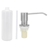 Kitchen Sink Soap Dispenser Brushed Refillable Reusable Lotion Pump Bottle Organizer