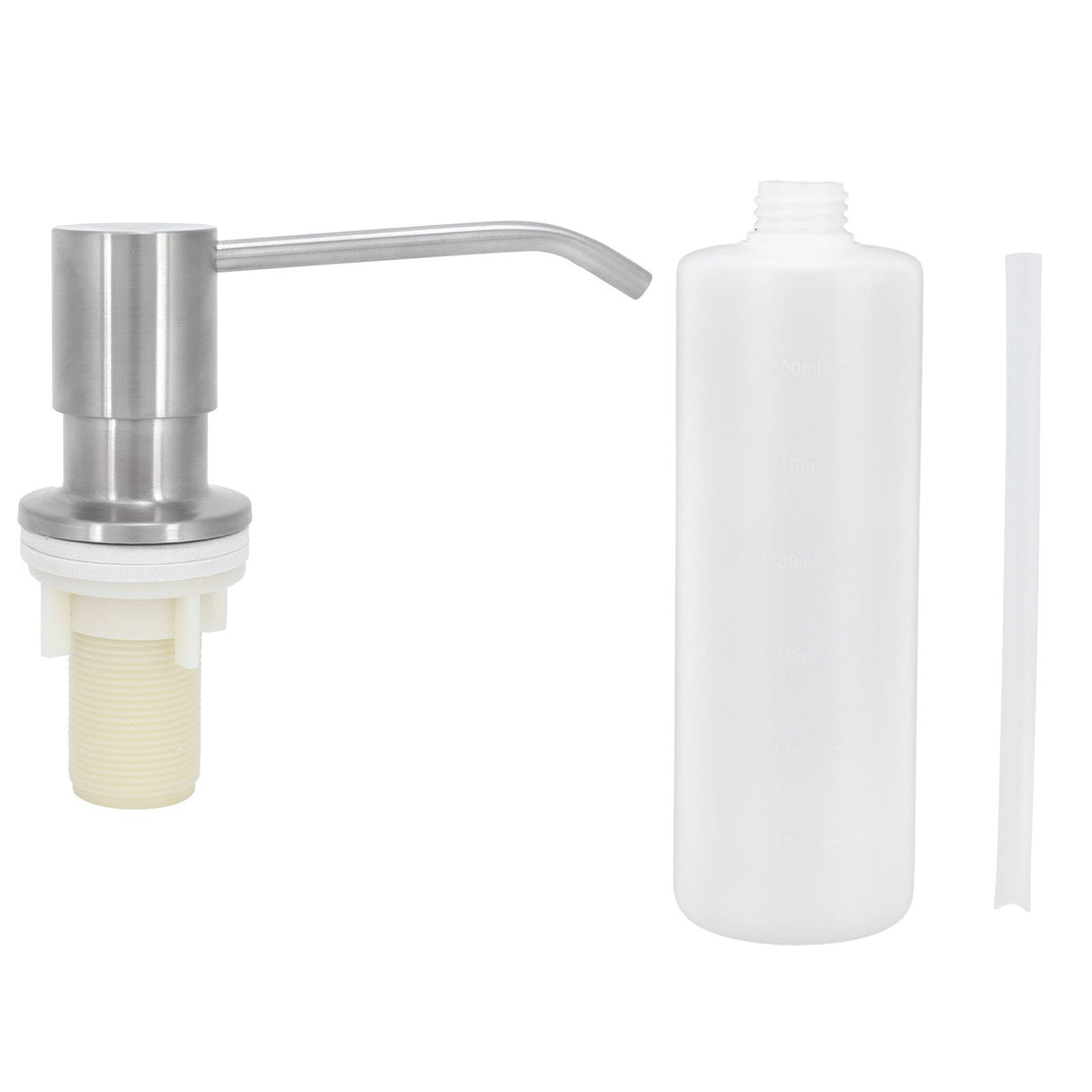 Kitchen Sink Soap Dispenser Brushed Refillable Reusable Lotion Pump Bottle Organizer