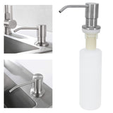 Kitchen Sink Soap Dispenser Brushed Refillable Reusable Lotion Pump Bottle Organizer