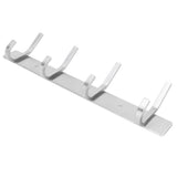 Stainless Steel Hook Wall Mounted Brushed Simple Style 4‑Hook Wall Hanger for Home Bathroom