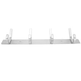 Stainless Steel Hook Wall Mounted Brushed Simple Style 4‑Hook Wall Hanger for Home Bathroom