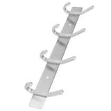 Stainless Steel Hook Wall Mounted Brushed Simple Style 4‑Hook Wall Hanger for Home Bathroom - 45-Degree Angle