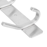 Stainless Steel Hook Wall Mounted Brushed Simple Style 4‑Hook Wall Hanger for Home Bathroom
