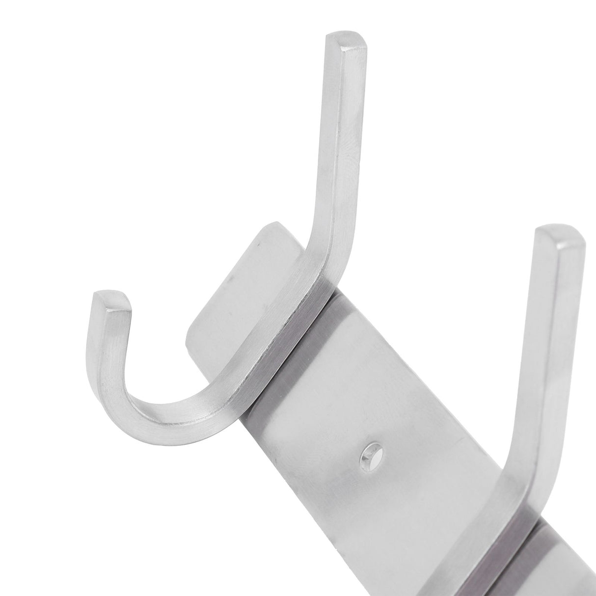 Stainless Steel Hook Wall Mounted Brushed Simple Style 4‑Hook Wall Hanger for Home Bathroom