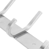 Stainless Steel Hook Wall Mounted Brushed Simple Style 4‑Hook Wall Hanger for Home Bathroom