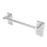 Stainless Steel Self‑Adhesive Towel Bar with Base Bathroom Kitchen Towel Rack for Home