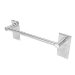 Stainless Steel Self‑Adhesive Towel Bar with Base Bathroom Kitchen Towel Rack for Home