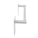 Stainless Steel Self‑Adhesive Towel Bar with Base Bathroom Kitchen Towel Rack for Home - 45-Degree Angle