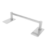 Stainless Steel Self‑Adhesive Towel Bar with Base Bathroom Kitchen Towel Rack for Home