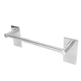 Stainless Steel Self‑Adhesive Towel Bar with Base Bathroom Kitchen Towel Rack for Home