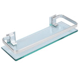Space Aluminum Shelf Tempered Thickened Glass Bathroom Toilet Glass Storage Organizer Rack