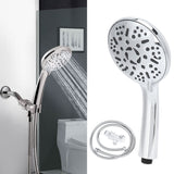 G1/2 Shower Head Pressurized Handheld Shower Sprayer with 9 Spray Modes for Bathroom UseShower Head Set