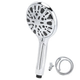 G1/2 Shower Head 9 Spray Setting High Pressure Handheld Shower Sprayer Bathroom AccessoryShower Set - Rear View