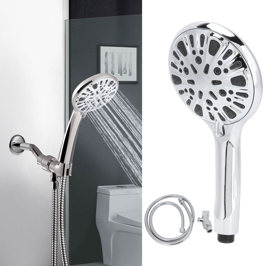 G1/2 Shower Head 9 Spray Setting High Pressure Handheld Shower Sprayer Bathroom AccessoryShower Set