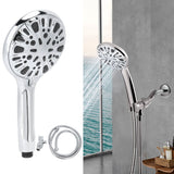 G1/2 Shower Head 9 Spray Setting High Pressure Handheld Shower Sprayer Bathroom AccessoryShower Set