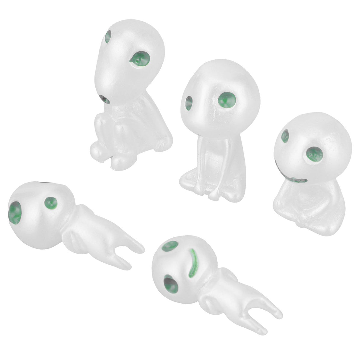 5Pcs Luminous Small Ornaments Outdoor Lawn Decoration Garden Statues for Courtyard Balcony Decor
