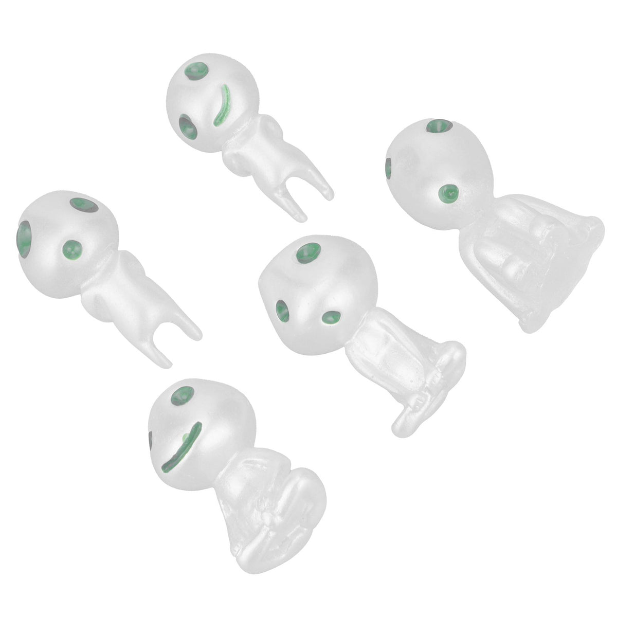 5Pcs Luminous Small Ornaments Outdoor Lawn Decoration Garden Statues for Courtyard Balcony Decor