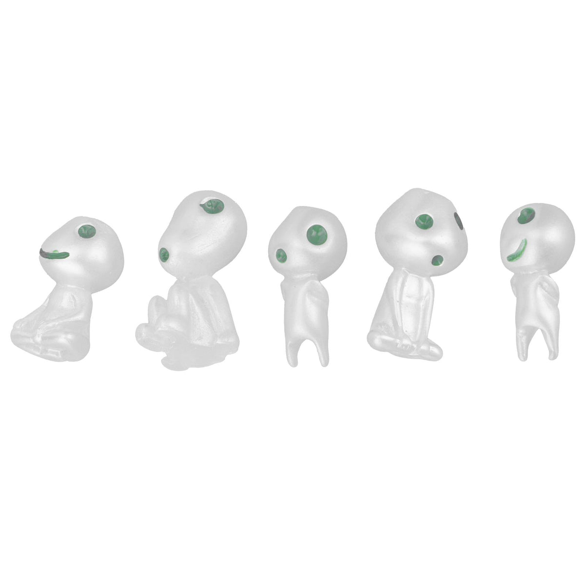 5Pcs Luminous Small Ornaments Outdoor Lawn Decoration Garden Statues for Courtyard Balcony Decor