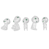 5Pcs Luminous Small Ornaments Outdoor Lawn Decoration Garden Statues for Courtyard Balcony Decor