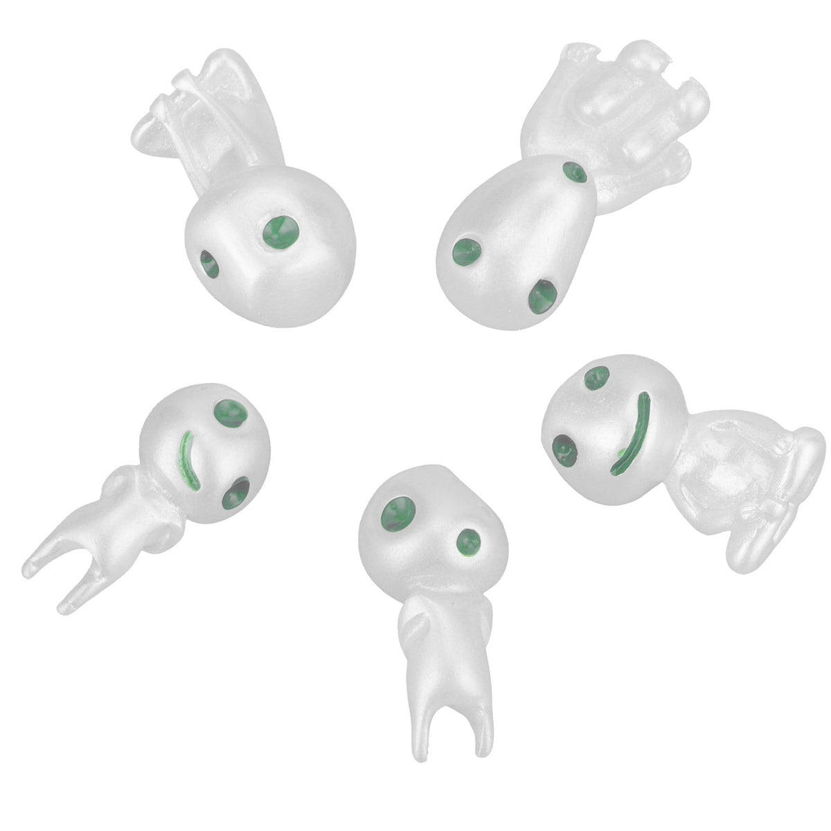 5Pcs Luminous Small Ornaments Outdoor Lawn Decoration Garden Statues for Courtyard Balcony Decor
