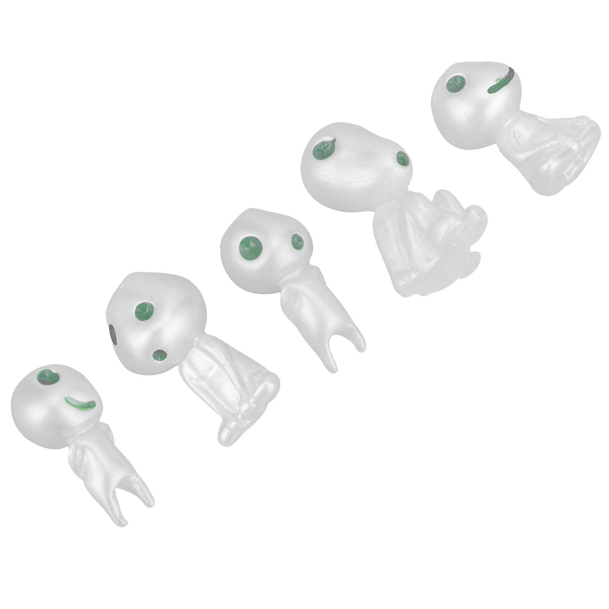 5Pcs Luminous Small Ornaments Outdoor Lawn Decoration Garden Statues for Courtyard Balcony Decor
