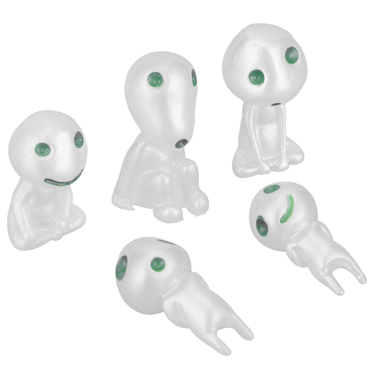 5Pcs Luminous Small Ornaments Outdoor Lawn Decoration Garden Statues for Courtyard Balcony Decor