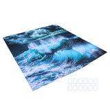 Innovative Shower Curtain with Hanging Rings Bath Curtain Home Bathroom Accessory150x180cm - Front View