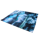 Innovative Shower Curtain with Hanging Rings Bath Curtain Home Bathroom Accessory150x180cm - Top-Down View
