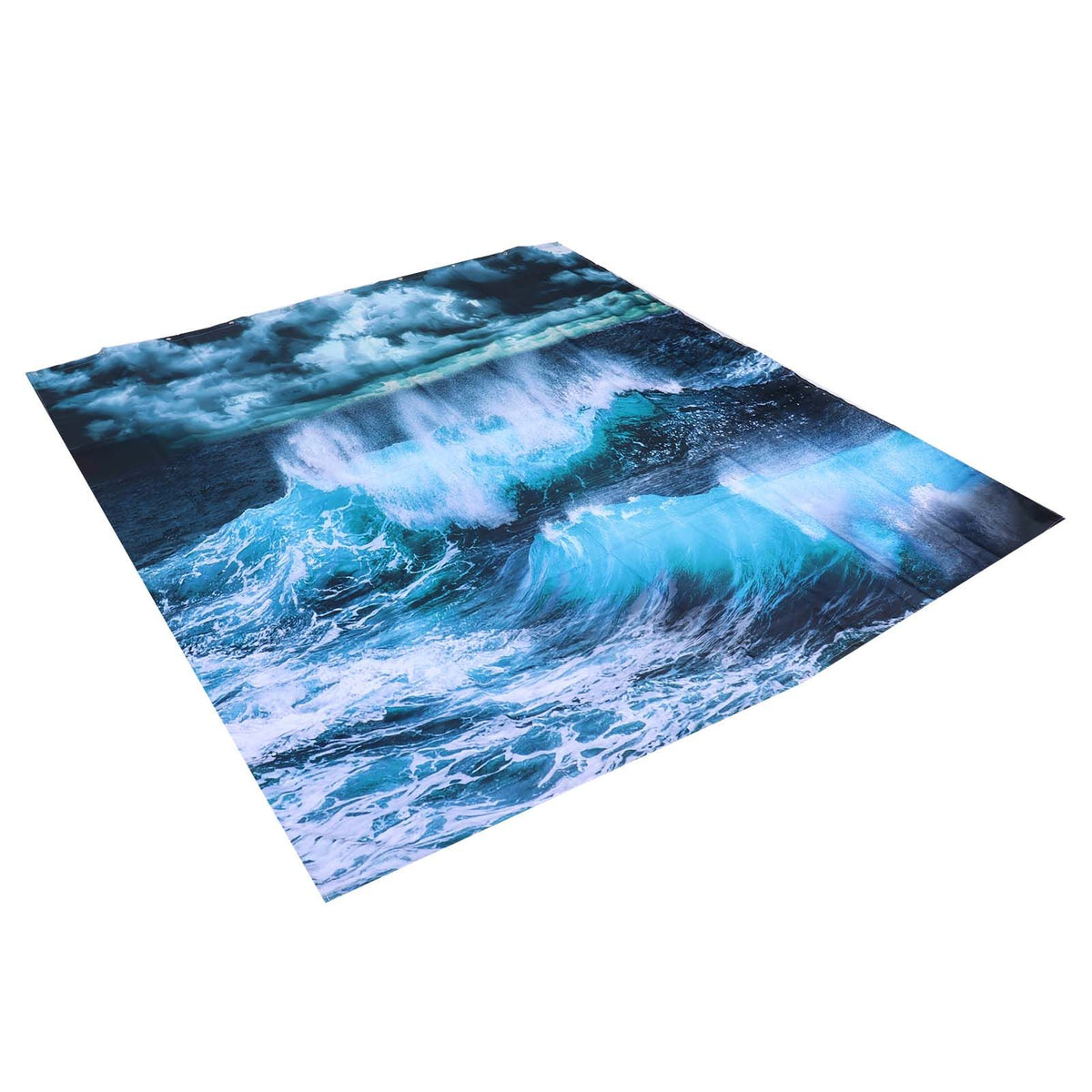 Innovative Shower Curtain with Hanging Rings Bath Curtain Home Bathroom Accessory150x180cm