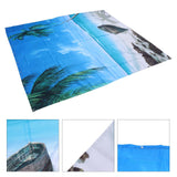 Shower Curtain Set with Hanging Rings No‑Punching Bath Curtain Bathroom Accessory150x180cm