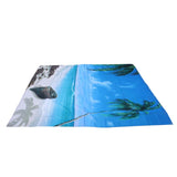 Shower Curtain Set with Hanging Rings No‑Punching Bath Curtain Bathroom Accessory180x180cm