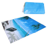 Shower Curtain Set with Hanging Rings No‑Punching Bath Curtain Bathroom Accessory180x180cm