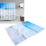 Free Punch Shower Curtain with Hook Waterproof Bath Curtain for Home Bathroom Supplies150x180 cm